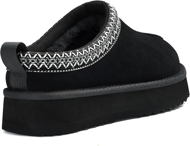 Warm Walks Cozy Women's Slippers Genuine Suede, Fluffy, Warm, Memory Foam