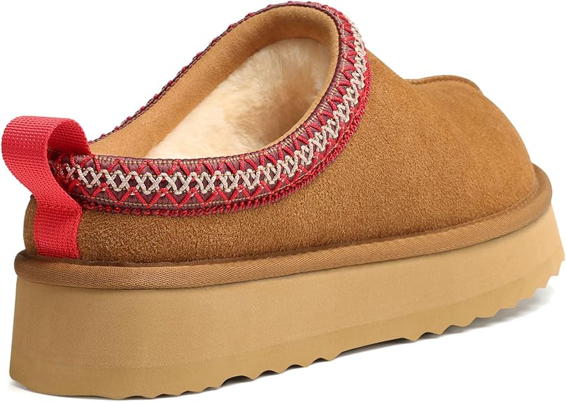Warm Walks Cozy Women's Slippers Genuine Suede, Fluffy, Warm, Memory Foam