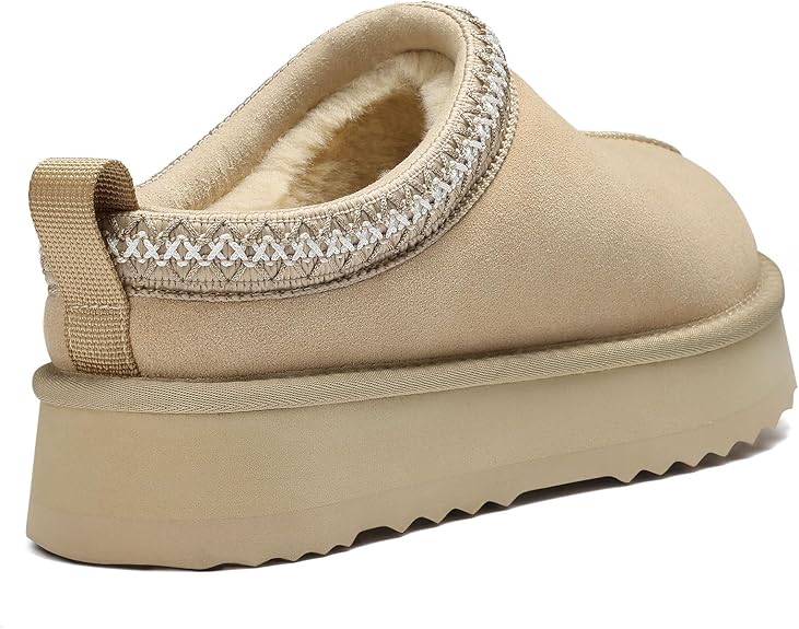 Warm Walks Cozy Women's Slippers Genuine Suede, Fluffy, Warm, Memory Foam