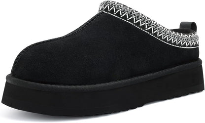 Warm Walks Cozy Women's Slippers Genuine Suede, Fluffy, Warm, Memory Foam